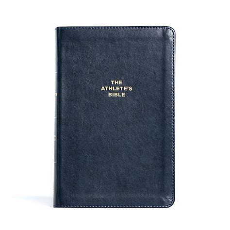 The Csb Athletes Bible Navy Leathertouch Lifeway