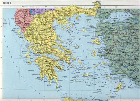 Греция Карта Греции Подробная карта автодорог Греции Все города