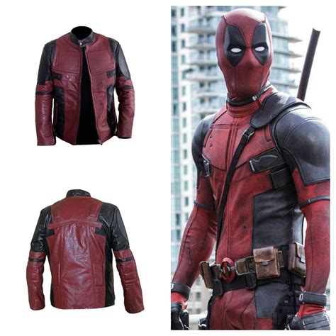 Deadpool Ryan Reynolds Leather Jacket For Mens Jacketsinn Deadpool Jacket Leather Jacket