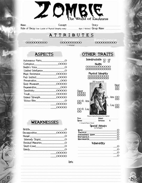 Mrgones Character Sheets New World Of Darkness