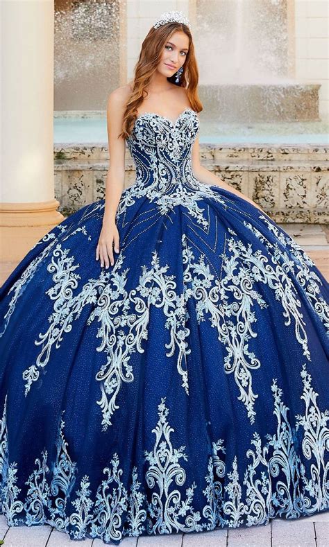 Princesa By Ariana Vara Pr12015 Glitter Embellished Sweetheart Gown