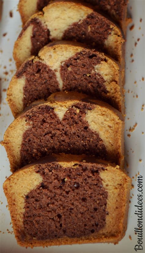 On peut voir deux couches distinctes avec la. Gâteau zébré ou marbré sans PLV - sans lait, sans beurre ...