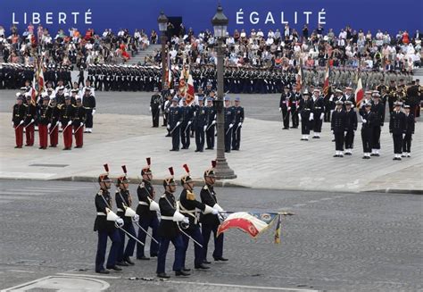 The annual fête nationale parade takes place on june 24. Diaporama. 14-Juillet : une fête nationale marquée par la ...