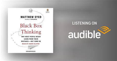 Black Box Thinking By Matthew Syed Audiobook