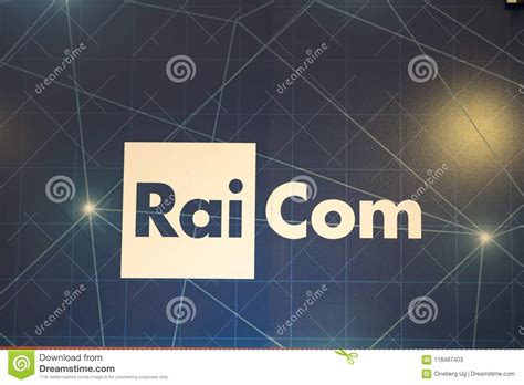 Logotipo De Com De Rai Del Italiano Foto De Archivo Editorial Imagen