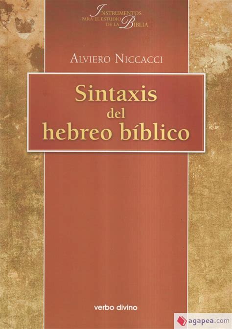 SINTAXIS DEL HEBREO BIBLICO Agapea Libros Urgentes