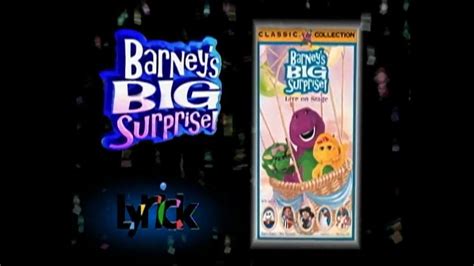 Barney Barneys Big Surprise 1998 Vhs Rip Youtube