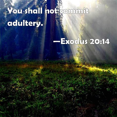 Exodus 2014 You Shall Not Commit Adultery