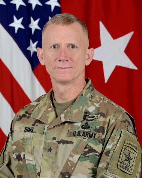 Us Army Brig Gen Douglas A Sims Director Operations Nara