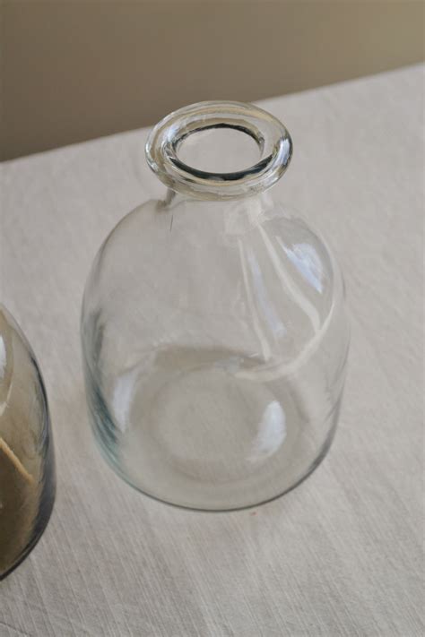 Clearwell Recycled Glass Bottle Vase Two Colours Available Spicer And Wood
