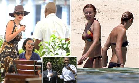 france s former first lady valerie trierweiler hits the beach with girlfriends in mauritius as