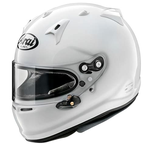 Arai Car Helmet Gp 5wp M6 Studs With Sun Spoiler White