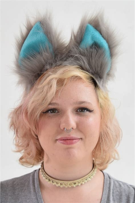 Fluffy Movie Cheshire Cat Ear And Tail Set Cosplay Etsy