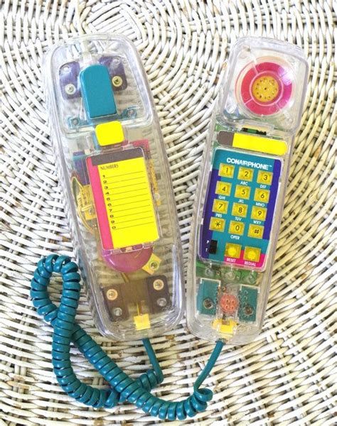 The Transparent Landline Phone With The Distinct Colors From The 80s