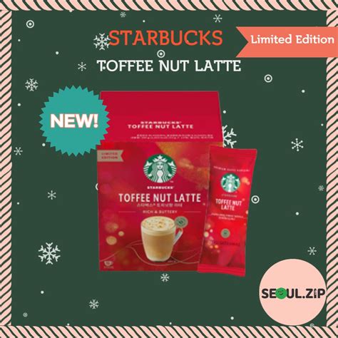 Starbucks Premium Instant Coffee Mixes Toffee Nut Latte Limited