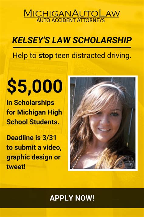 Kelseys Law Distracted Driving Awareness Scholarship Scholarships Distracted Driving