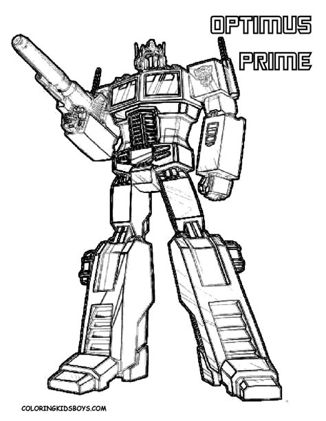 Optimus Prime Coloring Pages To Download And Print For Free