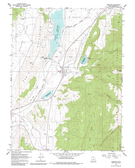 Sterling Topographic Map Ut Usgs Topo Quad 39111b6