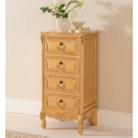 Baroque Antique French Tallboy Chest Gold Furniture