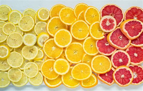 Citrus Grapefruit Lemons Oranges Juicy Slices Hd Wallpaper Pxfuel