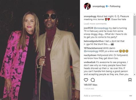 Snoop Dogg Posts Pic With Caitlyn Jenner On Instagram With Erase The