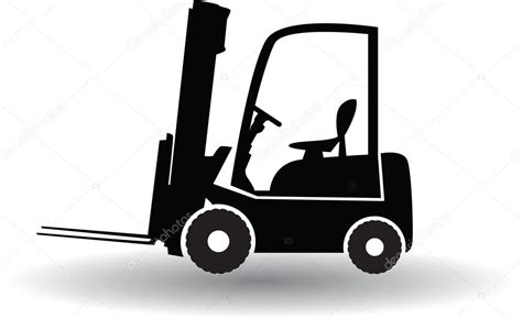 Forklift Truck Silhouette Stock Vector Image By ©renatas76 42352097