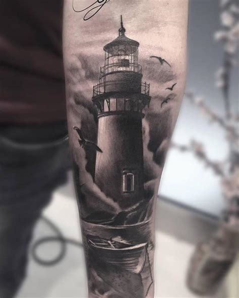 30 Lighthouse Tattoo Ideas Art And Design