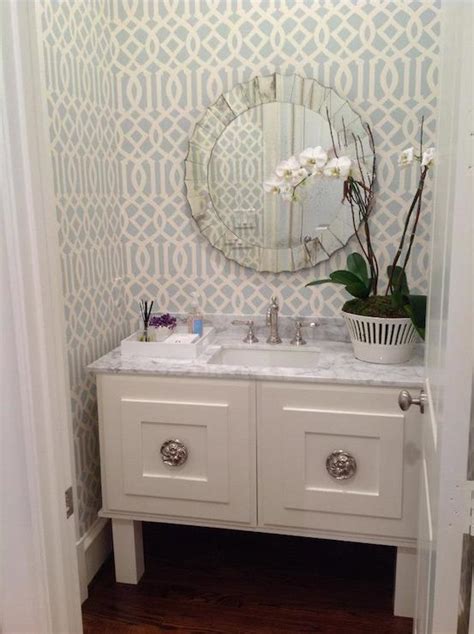 Sophisticated powder room ideas can be easy and inexpensive. Wallpaper for Powder Rooms - Contemporary - bathroom ...