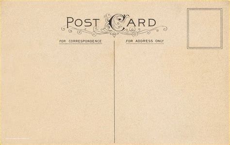 Free Printable Postcard Template Of 10 Best Of Vintage Postcard