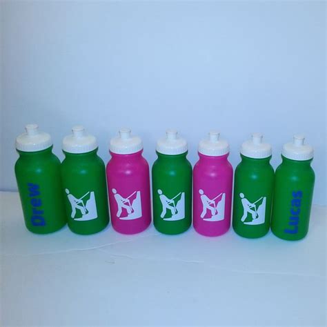 Personalized Sports Water Bottles For A Party Favor Rock Etsy