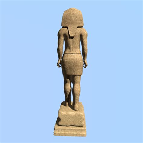 pharaoh sculpture 3d 3ds