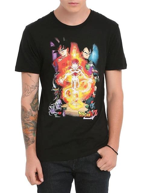 Things are peaceful, bad guy(s) arrive, heroes fight the bad guy(s) one by one until only goku (or occasionally gohan) is left standing and the villain is defeated. Dragon Ball Z: Resurrection 'F' Poster T-Shirt | Dragon ball z, Dragon ball, Dragon ball z shirt