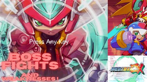Megaman Zx Boss Fights And Their Weaknesses Youtube