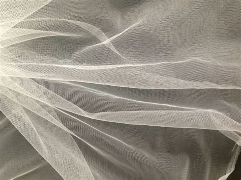 Pure White165cm Width 20meters Fine Mesh Tulle Gentle Soft