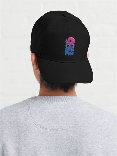 Bi Pride Flag Goth Skull Tower Bisexual Cap For Sale By
