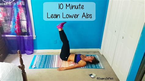 10 Minute Lean Lower Ab Workout Youtube