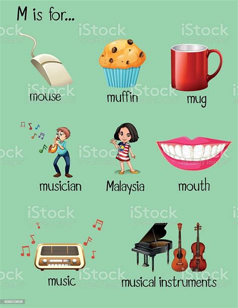Many Words For Letter M Stock Illustration Download Image Now Istock