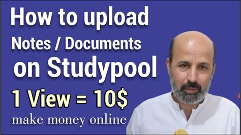 Studypool How To Upload Documents Notes Studypool Sell Documents And