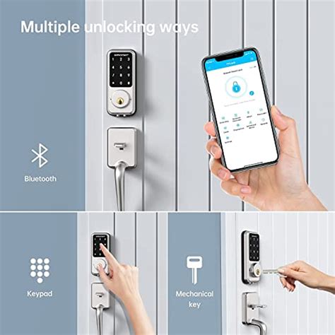 Smart Lock Smonet Wifi Keyless Entry Door Lock Deadbolt Bluetooth