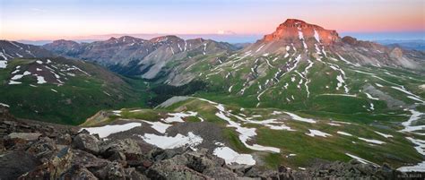 Uncompahgre Sunset Panorama Uncompahgre Wilderness Colorado