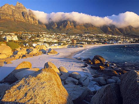 Clifton Bay South Africa Rocks Cape Town Ocean Clifton Bay Africa