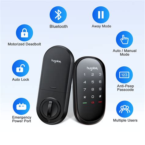 Hugolog Smart Lock Touchscreen Deadbolt Remote Wireless Control