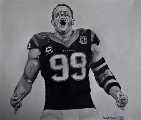 Pin oleh jj jj di 唐琪儿beauty | artis. JJ Watt - Melissa the Artist - Drawings & Illustration ...