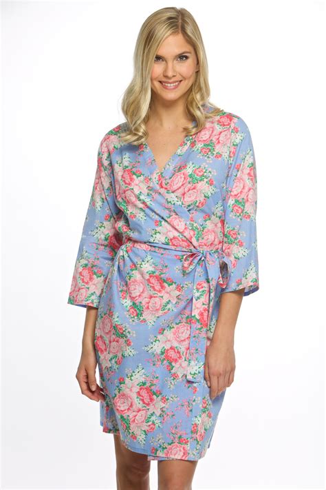 Bridesmaids Robes In A Variety Of Colors Under Bridesmaid Robes Floral Cotton Floral