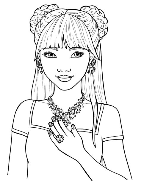 Coloring Pages Kids Cute Girly Coloring Pages To Print