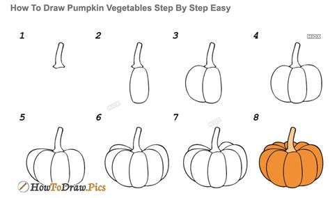 How To Draw Pumpkin Step By Step The Smart Wander