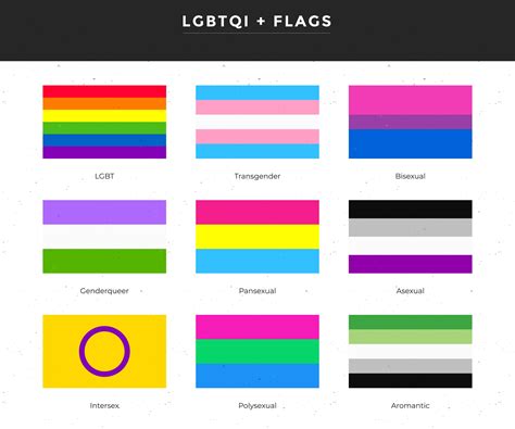 Gender Identity All Lgbtq Flags Lgbtqi Gender Identity Flag Collection 🏳️‍🌈