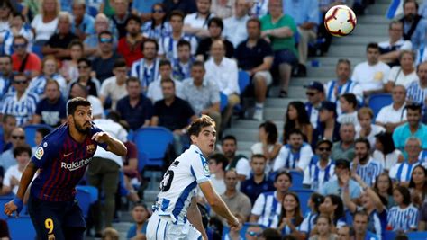 Willian josé, delantero de real sociedad, abrió el marcador a los 27 minutos del primer tiempo. Real Sociedad - Barcelona: la Liga Santander de fútbol ...