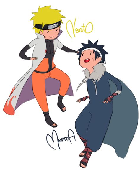 Naruto And Menma At By Malengil On Deviantart