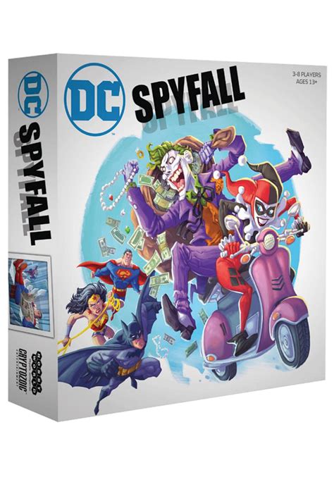 It arrives in a deluxe, specially designed box and includes cards with a velvety smooth finish. DC Comics Spyfall Card Game